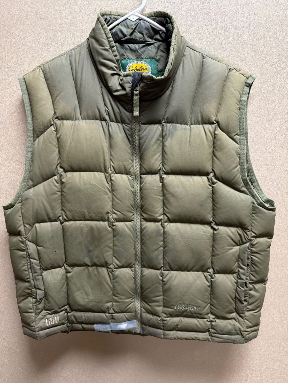 Vintage Cabela's Premier Northern Goose Down Vest (LARGE)